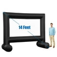 thumbnail image 1 of Costway 14FT Inflatable Movie Projector Screen Projection Outdoor Home Theater W/ Blower, 1 of 10
