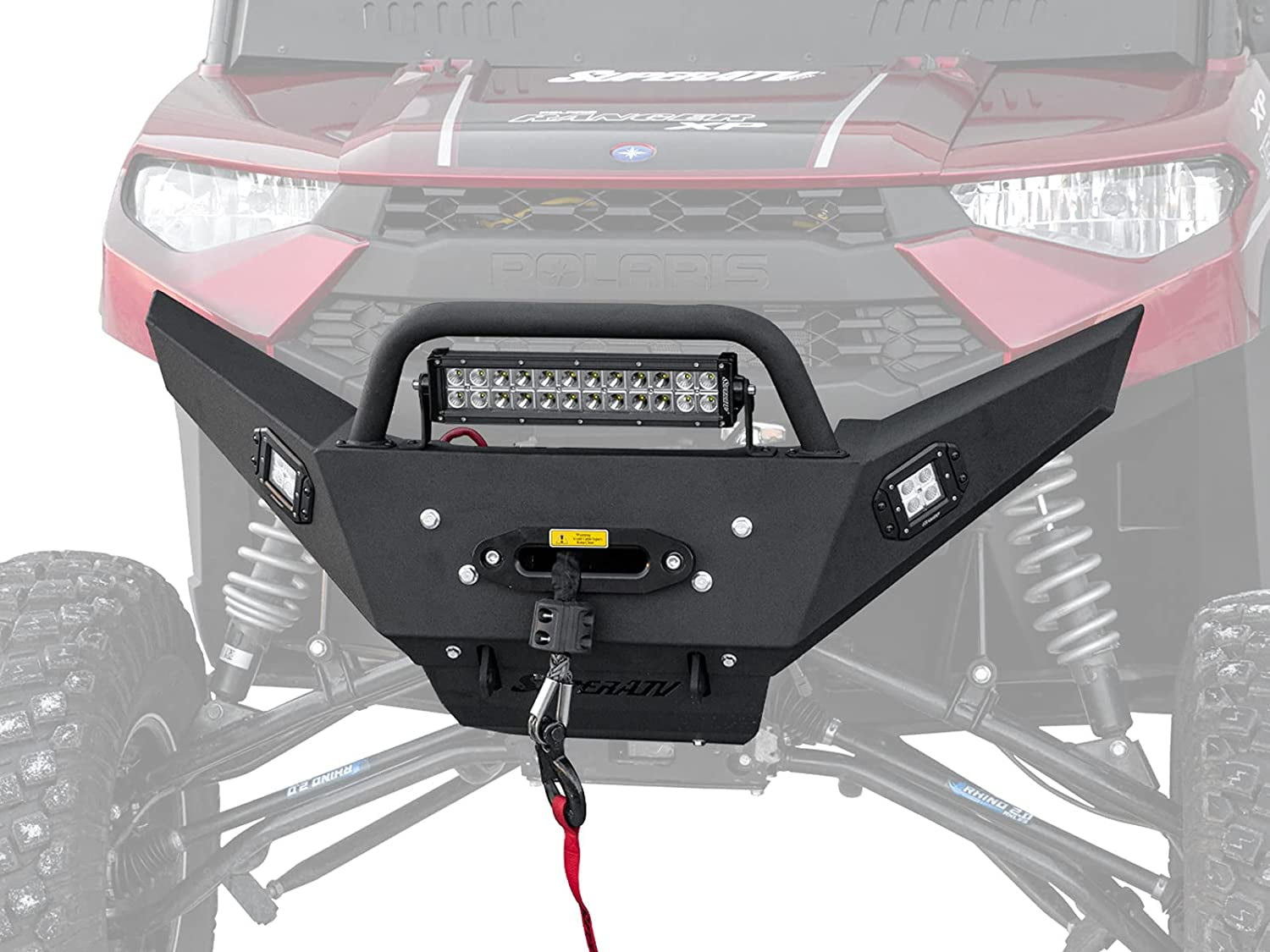 SuperATV 12,000LB WinchReady Front Bumper for Polaris Ranger XP 1000