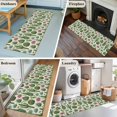 thumbnail image 5 of Cactus Summer 2'x6' Runner Rugs for Hallway Kitchen Bedside Non Slip, Watercolor Tropical Botanical Linen Texture Entryway Rug Runners with Rubber Backing, Long Carpet Runner for Laundry Room, 5 of 8