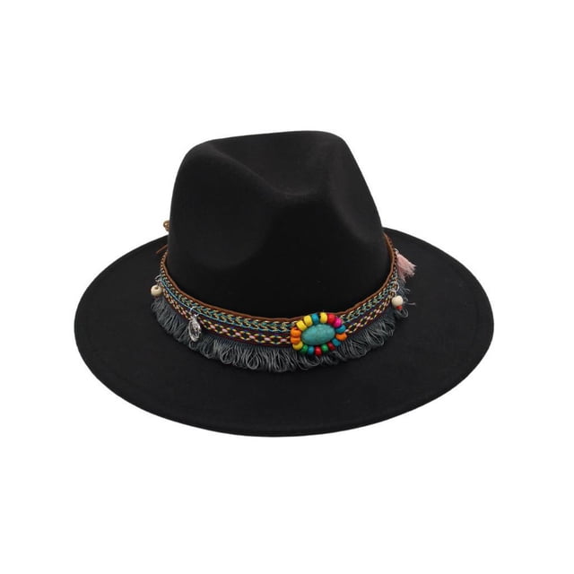 Minnieouse Gorros coloridos de algodón para niñas y niños, para cualquier ocasión, sombreros de Panamá para niños, protección solar, Sombreros negro Mediano (56-58cm)