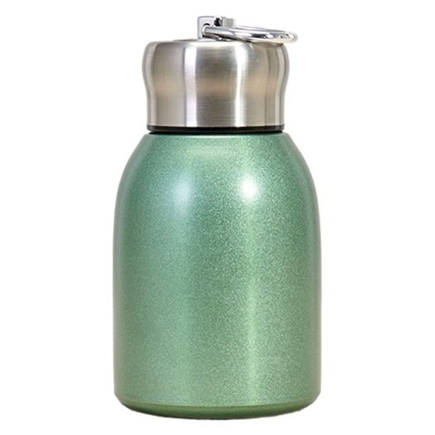 Botella de agua aislada de acero inoxidable portátil de 280 ml, mantiene las bebidas calientes o frías
