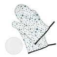 thumbnail image 2 of Oven Mitts and Pot Holders Set, Baking 4-Piece Set for Kitchen for Outdoor BBQ Mitts Heat Resistant Cooking, Animal Footprints Pattern, 2 of 8
