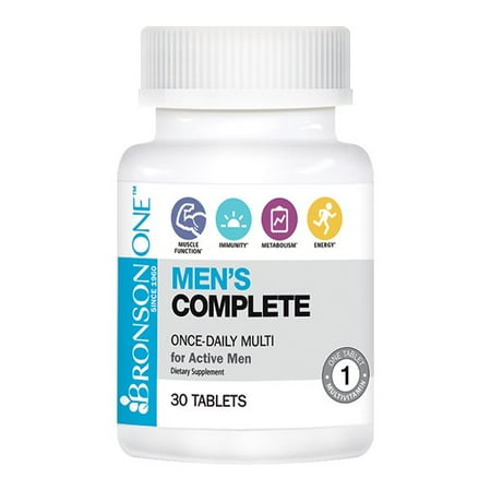 Complète multivitamines MultiMineral Bronson ONE hommes, 30 comprimés