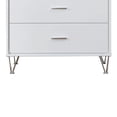 thumbnail image 4 of Contemporary Style Wooden Chest with Five Drawers, White, 4 of 5