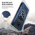 thumbnail image 5 of For Boost SCHOK Volt SV55 Case Shockproof Ring Stand Built In Megnat Phone Cover With Free Tempered Glass Screen Protector - Navy, 5 of 5