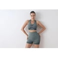 thumbnail image 1 of Ropa de yoga de cintura alta, pantalones de fitness de color melocotón, chaleco a prueba de golpes, sujetador deportivo ajustado, ropa interior, pantalones cortos de fitness, conjunto para mujer, 1 of 6