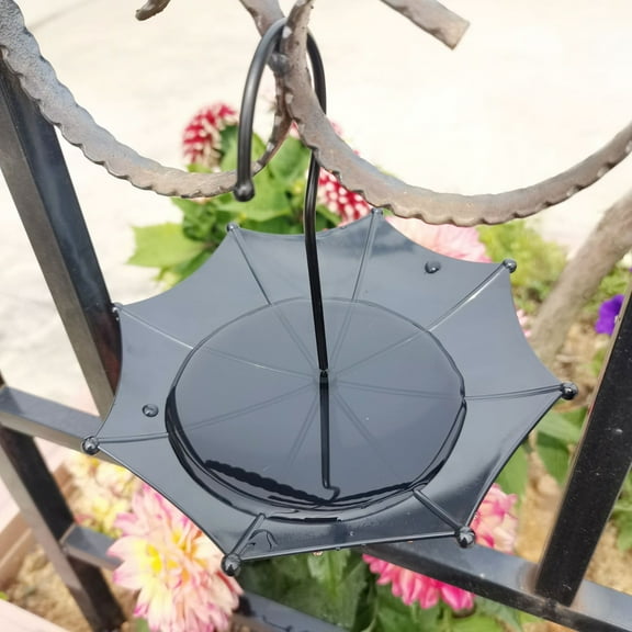 Bird Feeder Bath under $5! Ke1Clo 3-in-1 Umbrella Hanging Station for Garden Patio Wildlife Drinking Bathing Feeding Rust-Proof Easy Drainage Attracts Birds