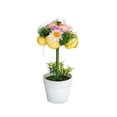 thumbnail image 2 of yulier Easter Egg Tree Potted Tabletop Decor, Artificial Mini Easter Tree with Spotted Egg for Spring Easter Decorations Indoor Home Office Table Centerpiece, 7.48 inch, 2 of 9