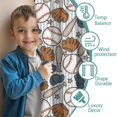 thumbnail image 3 of Blackout Kids Curtains,Striped Baseball Items Pattern Childrens Insulated Curtains Set Of 2,Bedroom Essentials,Toddler Room Decor 52"x84", 3 of 5