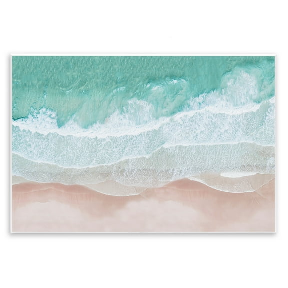 Stupell Industries Aerial Sea View Coastal Painting Unframed Art Print Wall Art, 15 x 10