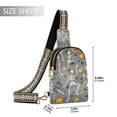 thumbnail image 2 of FORMRS Womens Crossbody Sling Bag Travel Daypack Shoulder Chest Backpack, Halloween Dancing Skeleton, 2 of 7