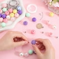 thumbnail image 3 of 1 set DIY Bracelets Jewelry Making Kit Including Round Plastic Acrylic Resin Rhinestone Beads Mixed color 8~53x0.45~20mm Hole: 1.6~3mm, 3 of 5