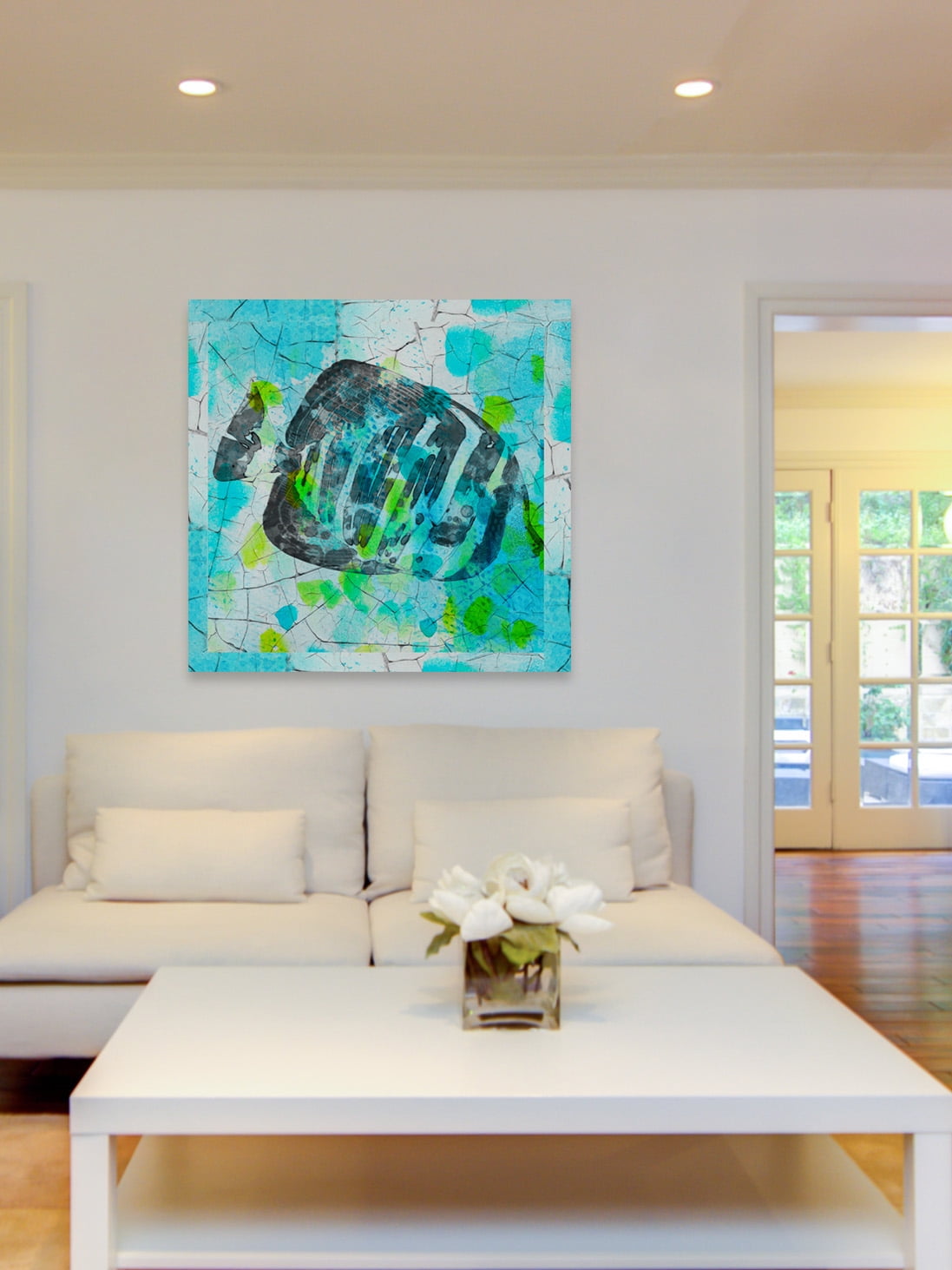 "The Reefs Inhabitant" Painting Print on Wrapped Canvas