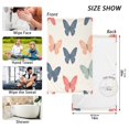 thumbnail image 6 of Yayeee 100% Cotton Hand Towels for Bathroom 16" x 28" Soft Absorbent Kitchen Towel, Orange Butterflies, 6 of 7