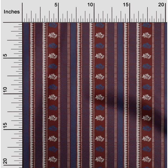 oneOone Polyester Tissu Lycra Géométrique Rayures & Floral Bloc Décor Tissu Imprimé BTY 56 Pouces de Large