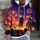 thumbnail image 1 of Sudadera con capucha para hombre, con cordón ajustable, bolsillos, estampado, jersey de manga larga, blusa de poliéster para hombre, 1 of 5