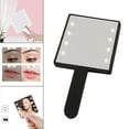 thumbnail image 3 of Espejo de mano ligero para maquillaje para niñas, espejo de mujer, espejo cosmético portátil con Negro Yuyangstore Espejo de vanidad, 3 of 8