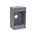 thumbnail image 1 of Hubbell - Weather-resistant box - outdoor - gray - 1-gang - 3 ports, 1 of 2