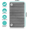 thumbnail image 5 of Dog Mat Pet Feeding Mat for Food and Water Absorbent 20x12in Quick Dry Dog Water Bowl Mat, 5 of 6