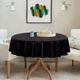 thumbnail image 3 of Clear Plastic Round Tablecloth - - Vinyl PVC Table Cloth Protector Oil Spill Proof Wipe Clean Table Cover for Dining Tables Parties Camping Crystal Clear, 3 of 7