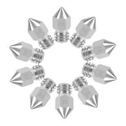 Unique Bargains 0.6mm 3D Printer Nozzles Head M6 Thread for MK8 1.75mm Extruder Print, Stainless Steel 10pcs