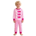 thumbnail image 4 of WRTFVZA Boys Pajamas Big Boy Valentine's Day Pajamas Long Sleeve Top & Pants Nightwear Outfit Comfy Fit Short Sleeve Children's Home Wear, 4 of 4