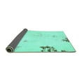 thumbnail image 2 of Ahgly Company Indoor Square Abstract Turquoise Blue Modern Area Rugs, 8' Square, 2 of 4