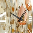 thumbnail image 3 of Designart "Peach Blossoming composition II" Abstract Botanicals Oversized Wall Clock, 3 of 5