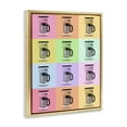thumbnail image 2 of Stupell Industries Eclectic Disco Coffee Maker Collage Gold Floating Frame Canvas Art, 25 x 31, by LISH Creative, 2 of 8
