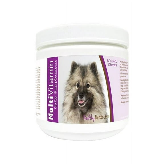 Healthy Breeds 840235175018 Keeshonden Multi-Vitamin Soft Chews - 60 Count