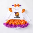 thumbnail image 2 of EnJoCho Baby Girls Halloween Romper Bodysuit Spring Autumn, Long Sleeved Kids Toddler Clothes Cute Warm Outfit for Fall Winter, 2 of 8
