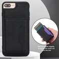 thumbnail image 6 of for iPhone 7 Plus/8 Plus 2 In 1 Detachable Magnetic Card Slots Back Case, PU Leather RFID Blocking Kickstand Fashion Shockproof Protective Phone Case Cover for iPhone 7 Plus/8 Plus, Black, 6 of 10