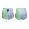 thumbnail image 6 of Goofa Beautiful Glitter Printed Women 2 in 1 Running Shorts,Quick Dry Athletic Workout Shorts,High Waisted Athletic Shorts with Liner Pockets-XX-Large, 6 of 9