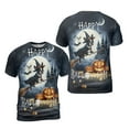 thumbnail image 3 of Happy Halloween Boston Terrier Witch Pumpkins Bats All Over Print 3D Shirt Unisex Merch Gentleman Dog Lover Gifts - 13012, 3 of 6