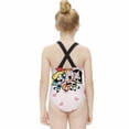 thumbnail image 4 of The Powerpuff Girls Swimwear Kids' One-Piece Swimsuit Quick-Dry Cute Printed Girls' Swimwear Bathing Suit for Beach & Pool 6-7Y(110cm), 4 of 8