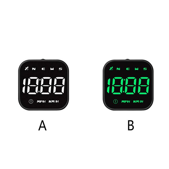 Maoww Automotive Head Up Display Global Positioning Systems Speedometer White Light