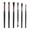 thumbnail image 4 of Cepillos de Maquillaje de Ojos Sunnimix Aplicador de Ojos Definidor en Polvo 6 Piezas Café Negro, 4 of 8