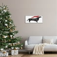 thumbnail image 2 of Funny Feliz Naughty Dog Dachshund Holiday Graphic Art Gray Framed Art Print Wall Art, 2 of 7