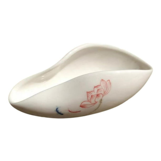 Taza medidora de cerámica, recipiente para pesar granos de café, porcelana para especias, salero portátil pez y loto
