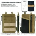 thumbnail image 2 of VIPERADE VE18 EDC Pouch, Pocket Organizer Pouch for Men, EDC Pocket Organizer Pouch, 3 Slots with 2 Zipper Pockets, Velcro Pouch Multitool Pouch-khaki, 2 of 6