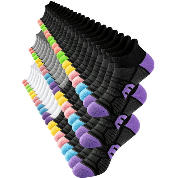 EALLCO 30Pairs Womens Ankle Socks Lightweight Breathable Thin Socks for Women Casual Daily Socks