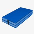 thumbnail image 5 of We Sell Mats 4 Inch thick Bifolding Gymnastics Crash Landing Mat Pad, Safety for Tumbling, Back Handspring Training and Cheerleading, 4 ft x 4 ft, Blue, 5 of 5