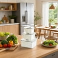 thumbnail image 6 of 3-Pack Refrigerator Drainable Fresh-Keeping Box, Double-Layer Plastic Food-Grade Container, Freezer Safe for Vegetables and Leftovers, Kitchen Storage, 6 of 7