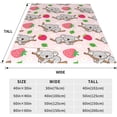 thumbnail image 5 of Cute Koala Blanket Pink Cartoon Koalas Bear Fruits Animal Strawberry Throw Blankets Kawaii Gifts for Girls Adults Lightweight Soft Fleece Cozy for Sofa Couch Bed Room Decor 60x80in, 5 of 6