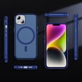 thumbnail image 4 of Allytechgroup Carbon Fiber Case for iPhone 15, Slim Lightweight Magnetic Back Cover Support Wireless Charging Non-Slip Shockproof Anti-Scratch for iPhone 15 Women Men, Blue, 4 of 9