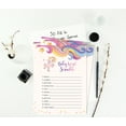thumbnail image 4 of Inkdotpot Set Of 50 Baby ShowerWord ScrambleGame Cards Unicorn Gender Neutral Party Supplies Fun Baby Shower Game Favors, 4 of 6
