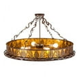 thumbnail image 7 of Meyda Tiffany 159669 Mountain Pine 4 Light 36" Wide Semi-Flush Drum Ceiling Fixture - Rust, 7 of 7
