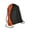 Orange, Black, variant on Port & Company Colorblock Cinch Zippered Pack