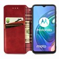 thumbnail image 5 of Étui pour Motorola Moto G10, Portefeuille à Rabat Magnétique Protecteur - Rouge, 5 of 5