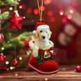thumbnail image 3 of Dog Christmas Tree Ornaments, Acrylic Christmas Decorations, Cute Dog Holiday Tree Pendant, Exquisite Craftsmanship Durable Long-Lasting Festive Holiday Decor Gift for Dog Lovers, 3 of 4